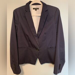 Ann Taylor Classic Dark Blue Blazer